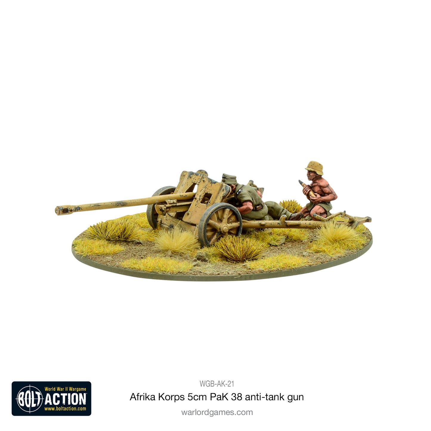 Bolt Action: German - Afrika Korps 5cm PaK 38 anti-tank gun