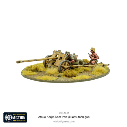 Bolt Action: German - Afrika Korps 5cm PaK 38 anti-tank gun