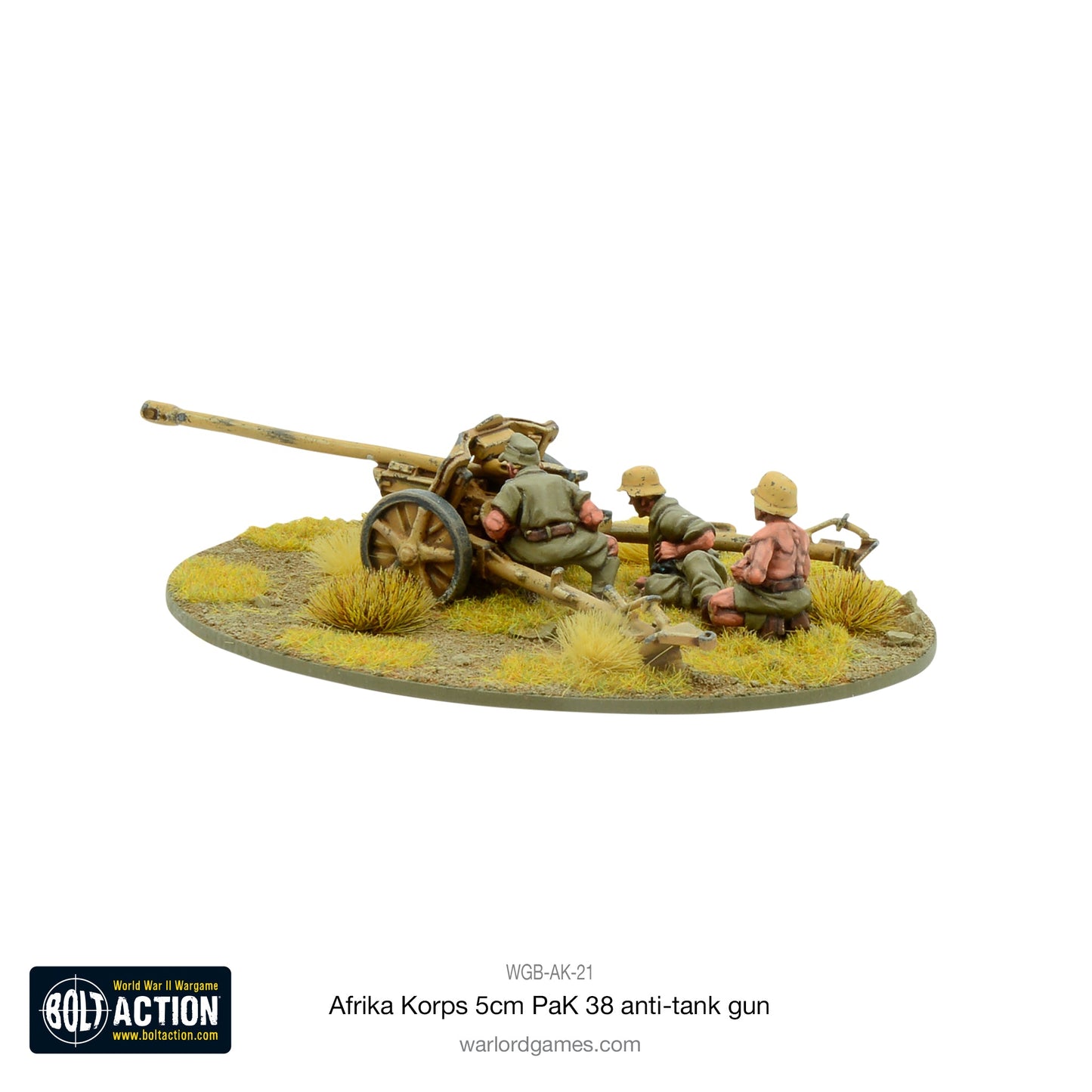 Bolt Action: German - Afrika Korps 5cm PaK 38 anti-tank gun