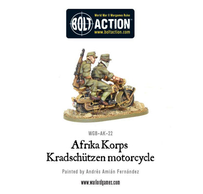 Bolt Action: German - Afrika Korps Kradschutzen motorcycle