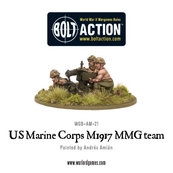 Bolt Action: USA - USMC M1917 MMG team