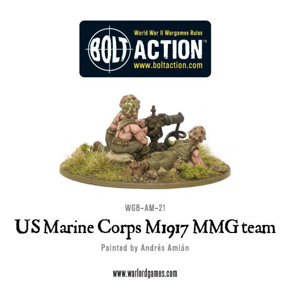 Bolt Action: USA - USMC M1917 MMG team