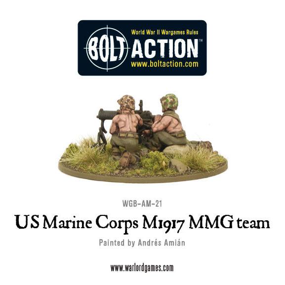 Bolt Action: USA - USMC M1917 MMG team