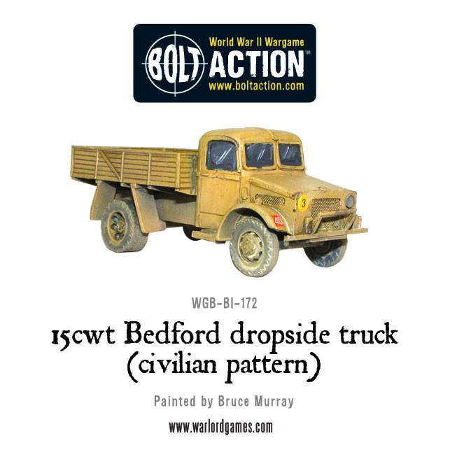 Bolt Action: 15cwt Bedford dropside truck (civilian pattern)