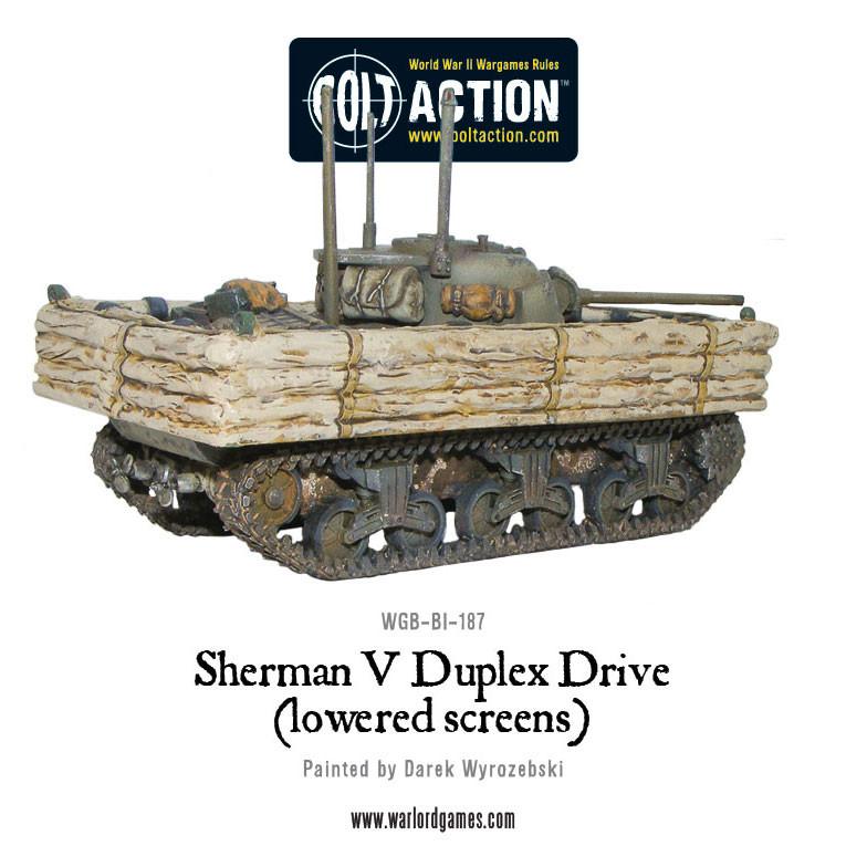 Achtung Panzer!: British Tanks - Sherman V Duplex Drive (lowered screens)