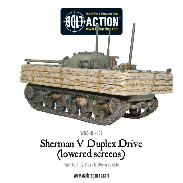 Achtung Panzer!: British Tanks - Sherman V Duplex Drive (lowered screens)