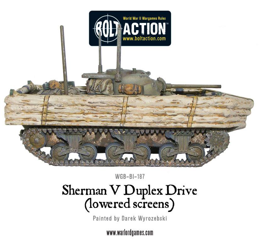 Achtung Panzer!: British Tanks - Sherman V Duplex Drive (lowered screens)