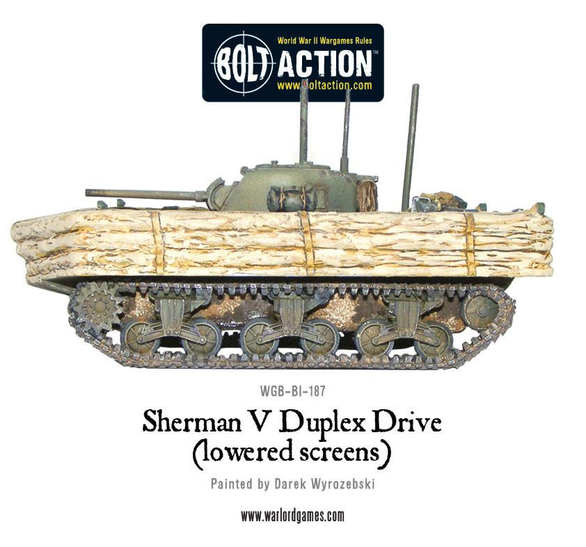 Achtung Panzer!: British Tanks - Sherman V Duplex Drive (lowered screens)