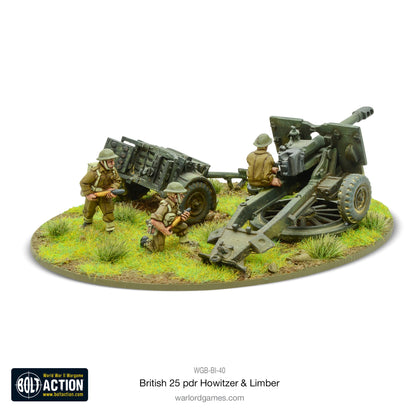 Bolt Action: British 25 pdr Howitzer & Limber