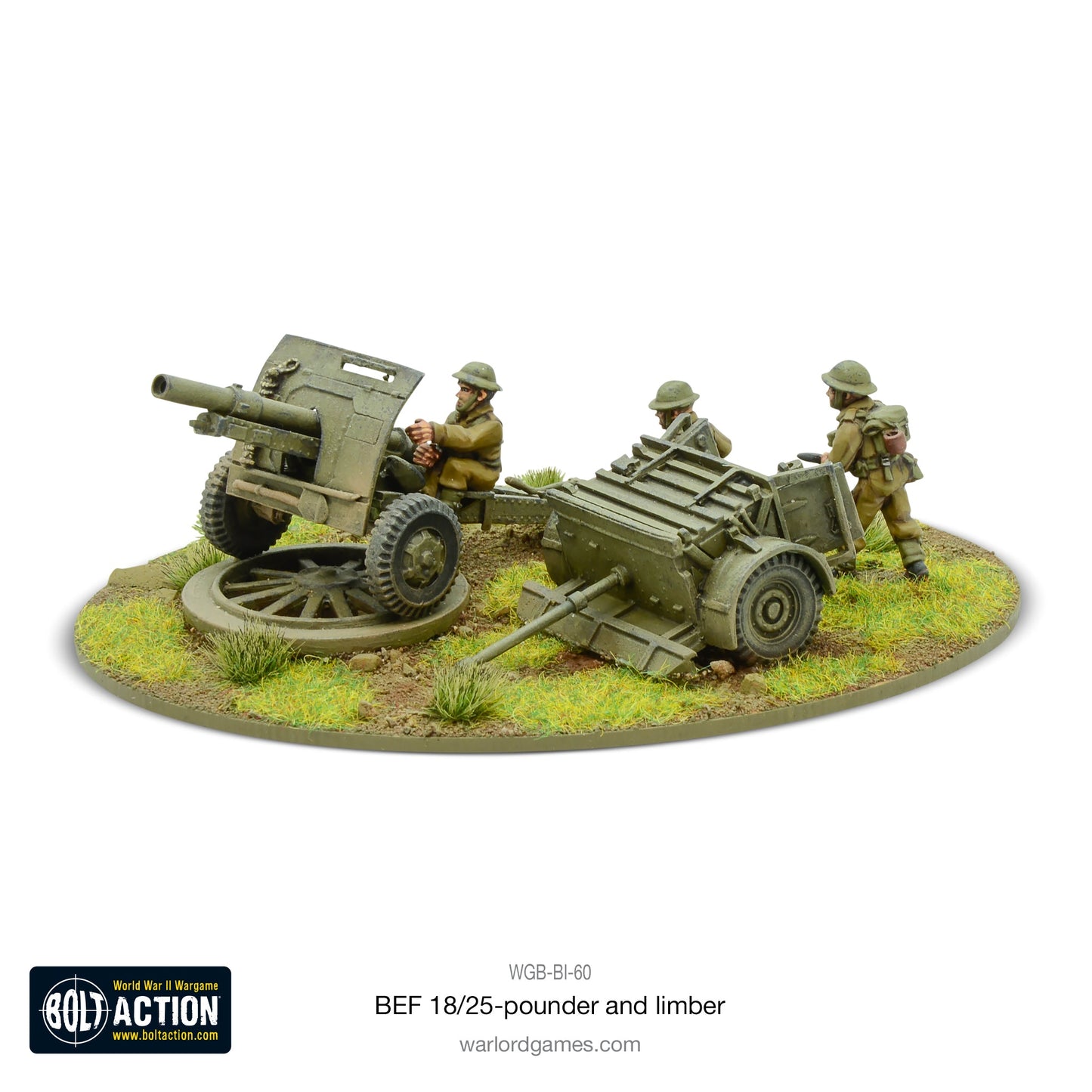 Bolt Action: 18/25pdr Gun and Limber (BEF)