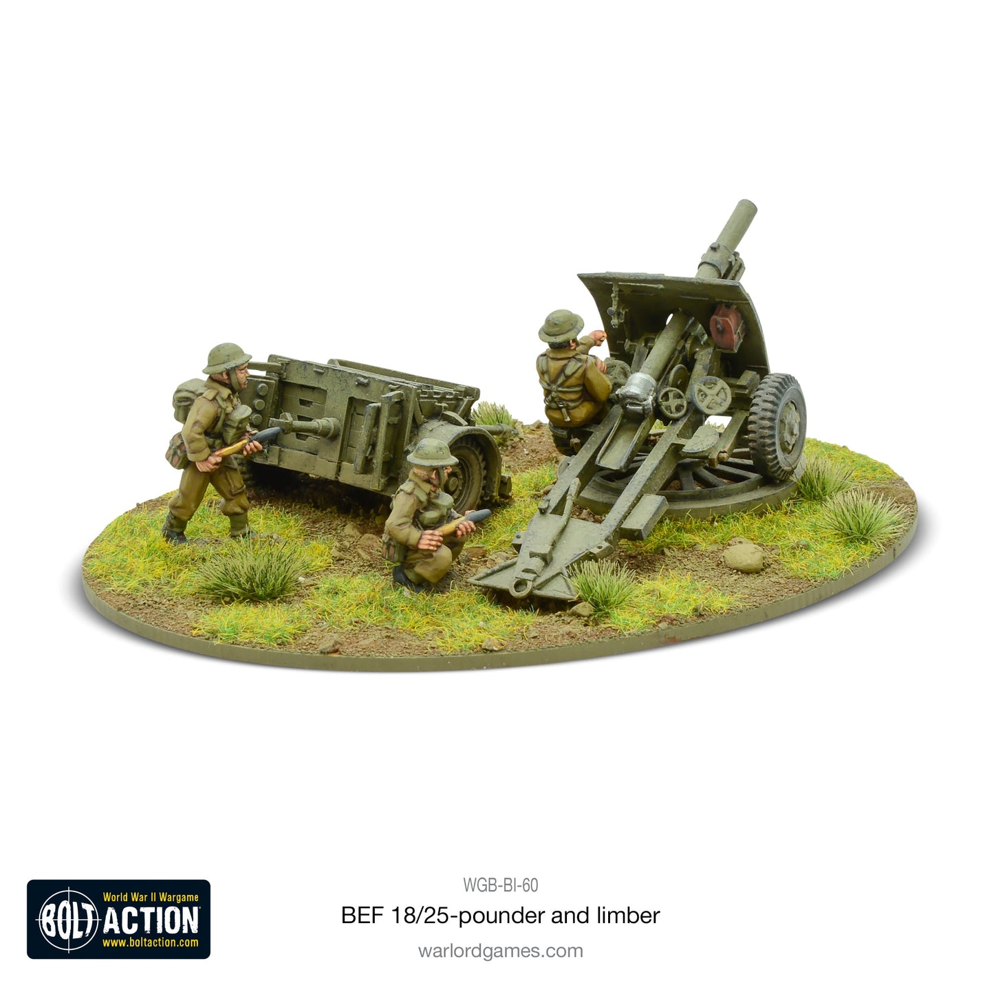 Bolt Action: 18/25pdr Gun and Limber (BEF)