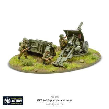 Bolt Action: 18/25pdr Gun and Limber (BEF)