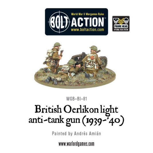 Bolt Action: British Oerlikon light anti-tank gun (1939-40)