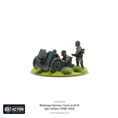 Bolt Action: German - Blitzkrieg German 75mm LeiG 18 light artillery (1939-42)