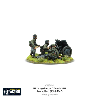 Bolt Action: German - Blitzkrieg German 75mm LeiG 18 light artillery (1939-42)