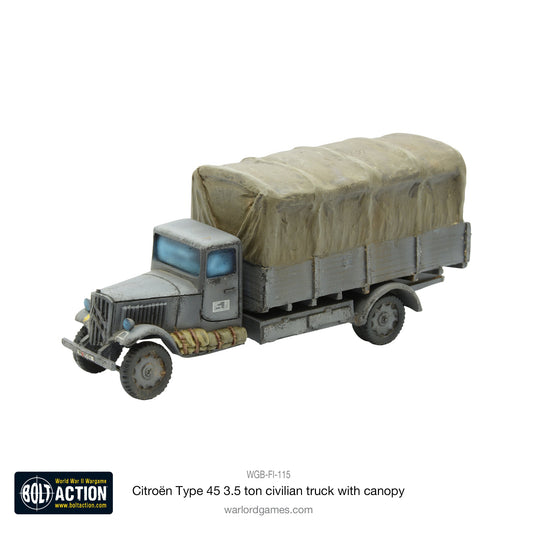 Bolt Action: Citroën Type 45 3.5 ton civilian truck with canopy