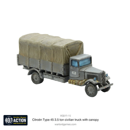 Bolt Action: Citroën Type 45 3.5 ton civilian truck with canopy