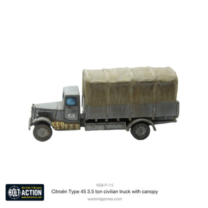 Bolt Action: Citroën Type 45 3.5 ton civilian truck with canopy