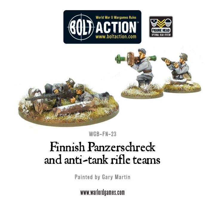 Bolt Action: Finnish Panzerschreck and anti-tank rifle teams