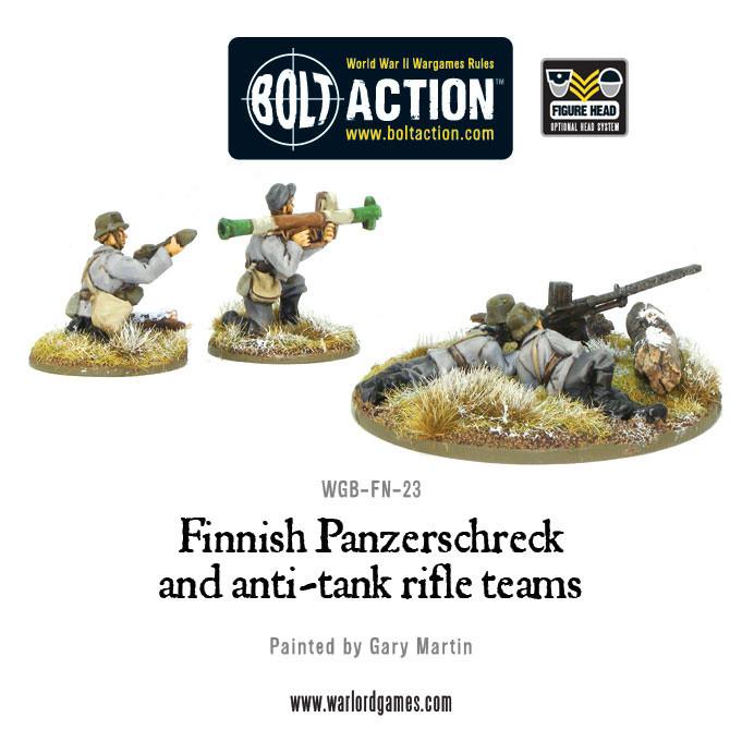 Bolt Action: Finnish Panzerschreck and anti-tank rifle teams