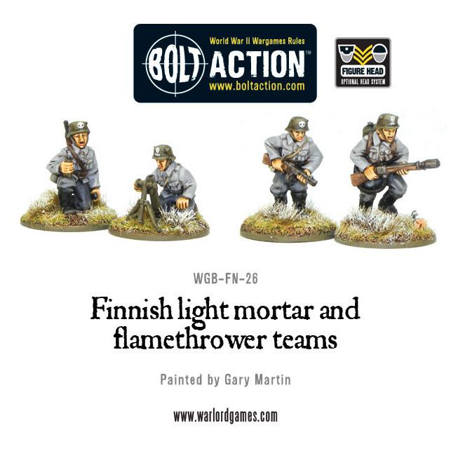 Bolt Action: Finnish light mortar and flamethrower teams