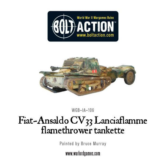 Bolt Action: Fiat-Ansaldo CV33 Lanciaflamme flamethrower tankette
