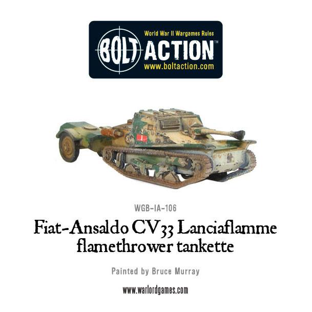 Bolt Action: Fiat-Ansaldo CV33 Lanciaflamme flamethrower tankette