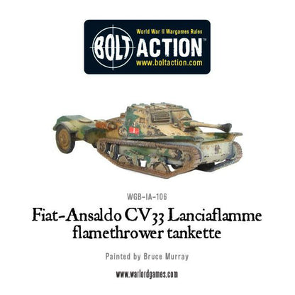 Bolt Action: Fiat-Ansaldo CV33 Lanciaflamme flamethrower tankette
