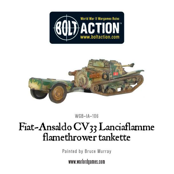 Bolt Action: Fiat-Ansaldo CV33 Lanciaflamme flamethrower tankette