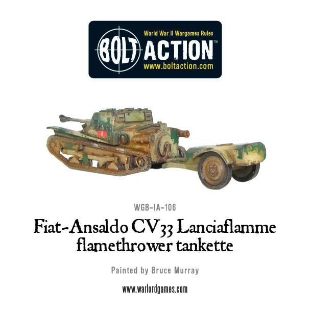Bolt Action: Fiat-Ansaldo CV33 Lanciaflamme flamethrower tankette