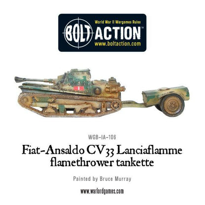 Bolt Action: Fiat-Ansaldo CV33 Lanciaflamme flamethrower tankette