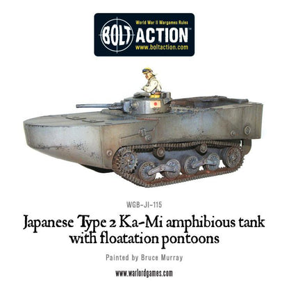 Bolt Action: Japan - Japanese Type 2 Ka-Mi amphibious tank with floatation pontoons