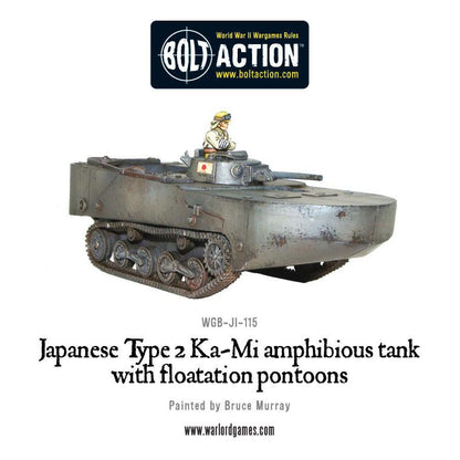 Bolt Action: Japan - Japanese Type 2 Ka-Mi amphibious tank with floatation pontoons