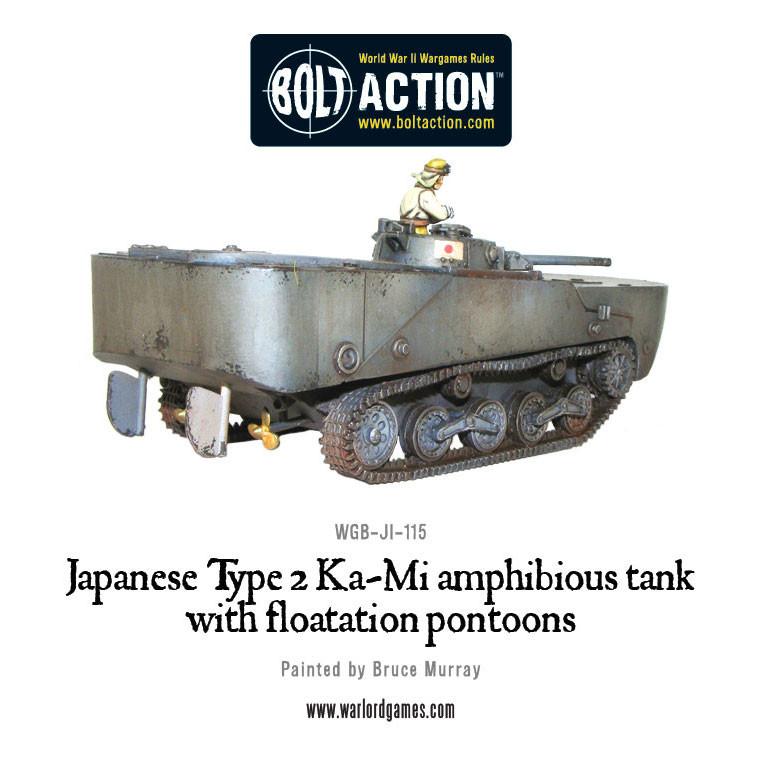 Bolt Action: Japan - Japanese Type 2 Ka-Mi amphibious tank with floatation pontoons