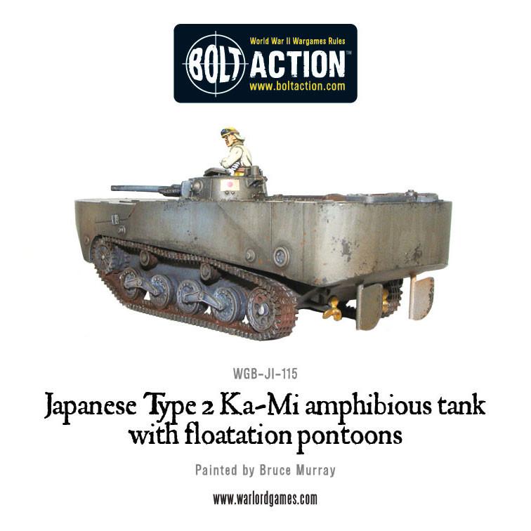 Bolt Action: Japan - Japanese Type 2 Ka-Mi amphibious tank with floatation pontoons