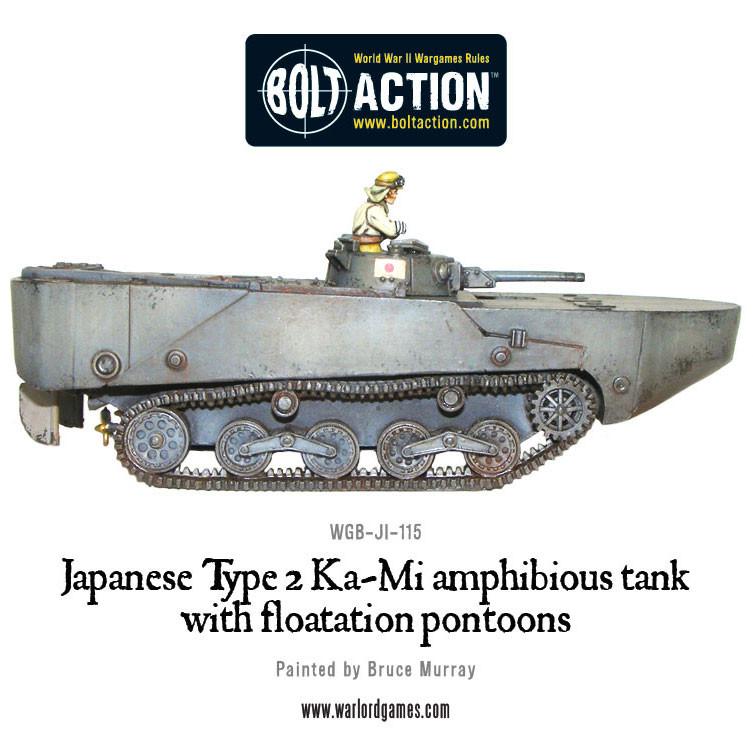 Bolt Action: Japan - Japanese Type 2 Ka-Mi amphibious tank with floatation pontoons