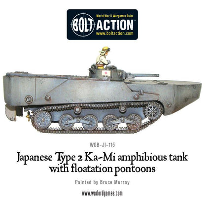 Bolt Action: Japan - Japanese Type 2 Ka-Mi amphibious tank with floatation pontoons