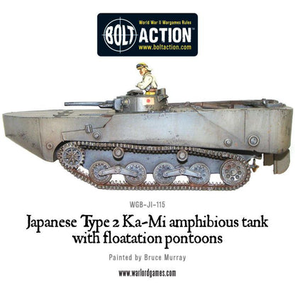 Bolt Action: Japan - Japanese Type 2 Ka-Mi amphibious tank with floatation pontoons