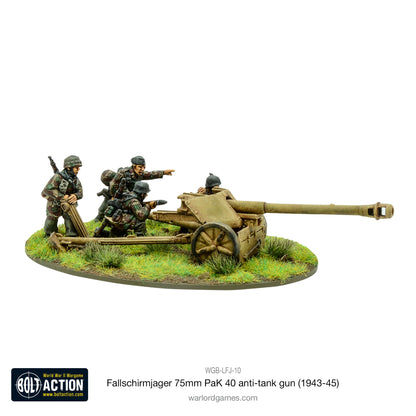 Bolt Action: German - Fallschirmjager 75mm PaK 40 anti-tank gun (1943-45)