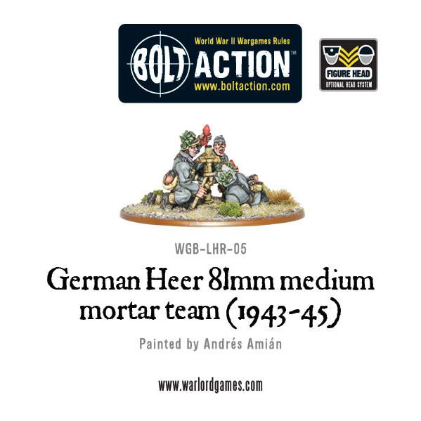 Bolt Action: German - German Heer 81mm medium mortar team (1943-45)