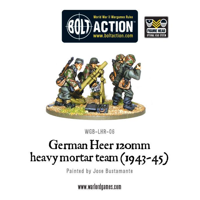 Bolt Action: German - German Heer 120mm heavy mortar team (1943-45)