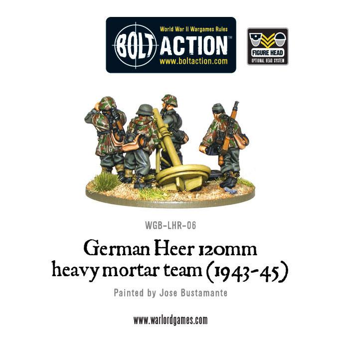 Bolt Action: German - German Heer 120mm heavy mortar team (1943-45)