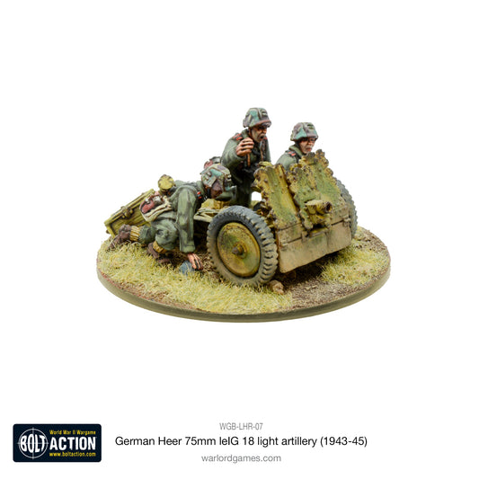 Bolt Action: German - German Heer 75mm leIG 18 light artillery (1943-45)