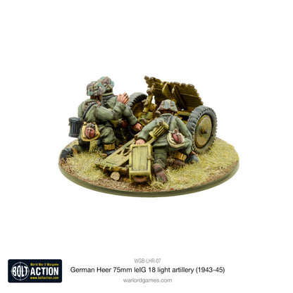 Bolt Action: German - German Heer 75mm leIG 18 light artillery (1943-45)