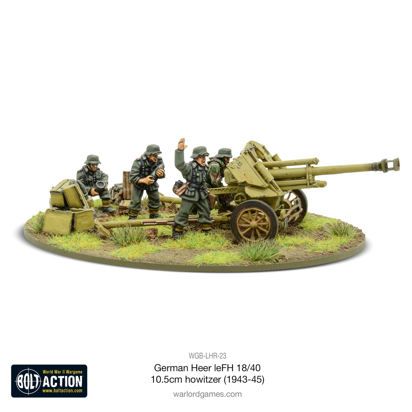 Bolt Action: German - German Heer leFH 18/40 10.5cm howitzer (1943-45)