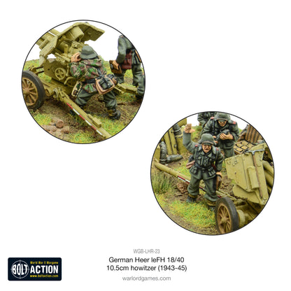 Bolt Action: German - German Heer leFH 18/40 10.5cm howitzer (1943-45)
