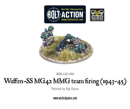 Bolt Action: German - Waffen-SS MG42 MMG team firing (1943-45)