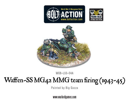 Bolt Action: German - Waffen-SS MG42 MMG team firing (1943-45)