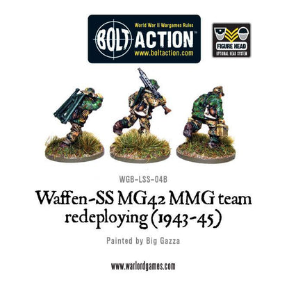 Bolt Action: German - Waffen-SS MG42 MMG team redeploying (1943-45)