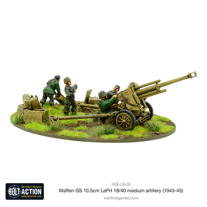 Bolt Action: German - Waffen-SS 10.5cm LeFH 18/40 medium artillery (1943-45)